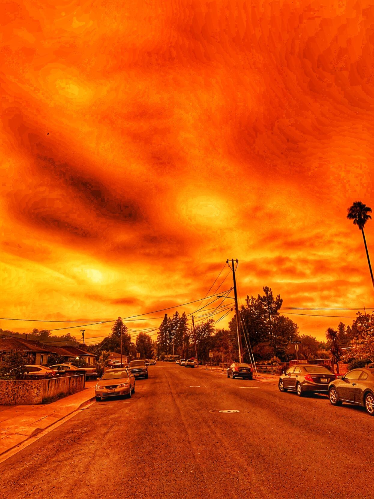 Skies over Napa County